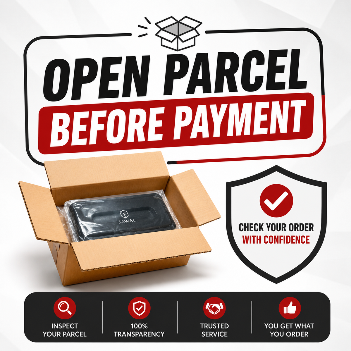 Open Parcel Before Payment