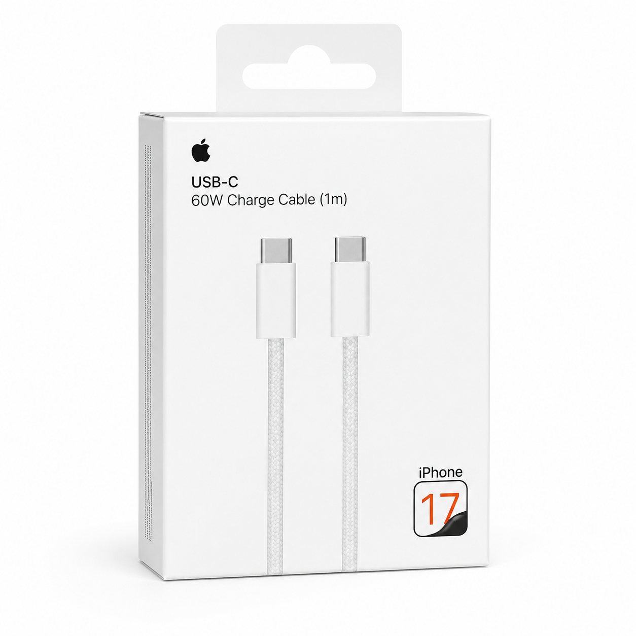 iPhone 17 Pro Max USB-C Fast Charging Cable – 60W Braided 1m