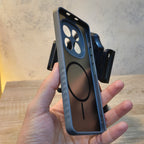 Xiaomi Redmi Note 15 Magnetic Ring Shockproof Back Cover – Transparent Hybrid Protective Case