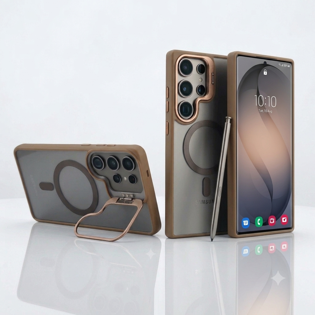 Samsung Galaxy S26 Ultra MagSafe Stand Case with Lens Protectors