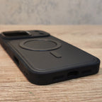 iPhone 17 Pro Max Premium Leather-Style Magnetic Ring Back Cover