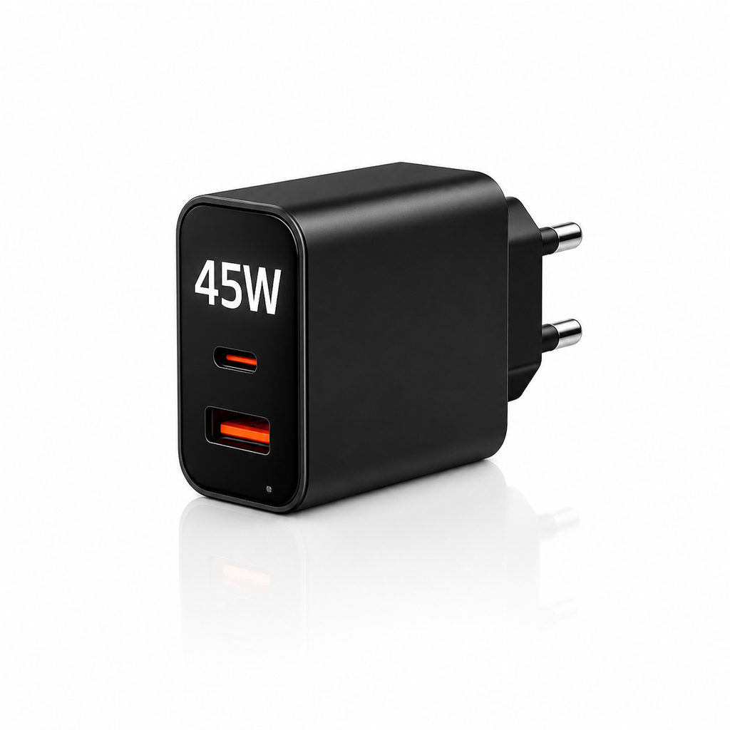 45W Super Fast Charger |Dual ports|Super Fast USB-C to C