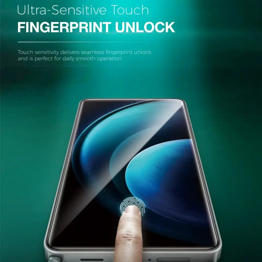 Samsung Galaxy S26 Ultra 0.18mm Ultrathin Anti-Static Tempered Glass Screen Protector – Fingerprint Unlock