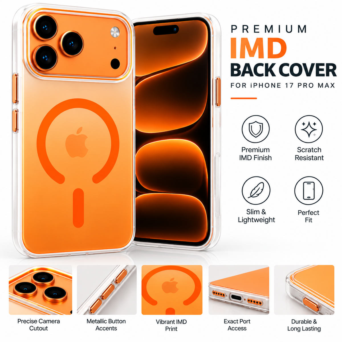iPhone 17 Pro Max Premium IMD Printed Back Cover