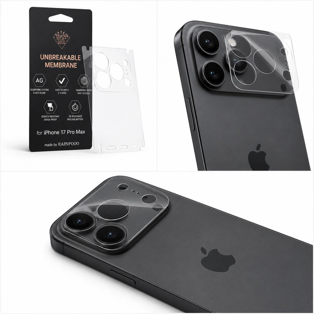 Unbreakable Membrane Back Protector for iPhone 17 Pro Max
