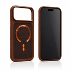 iPhone 17 Pro Max Premium Leather MagSafe Back Cover