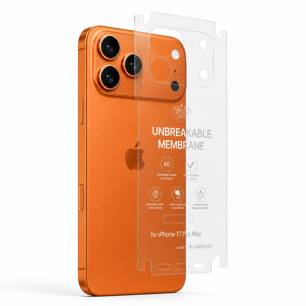 Unbreakable Membrane Back Protector for iPhone 17 Pro Max