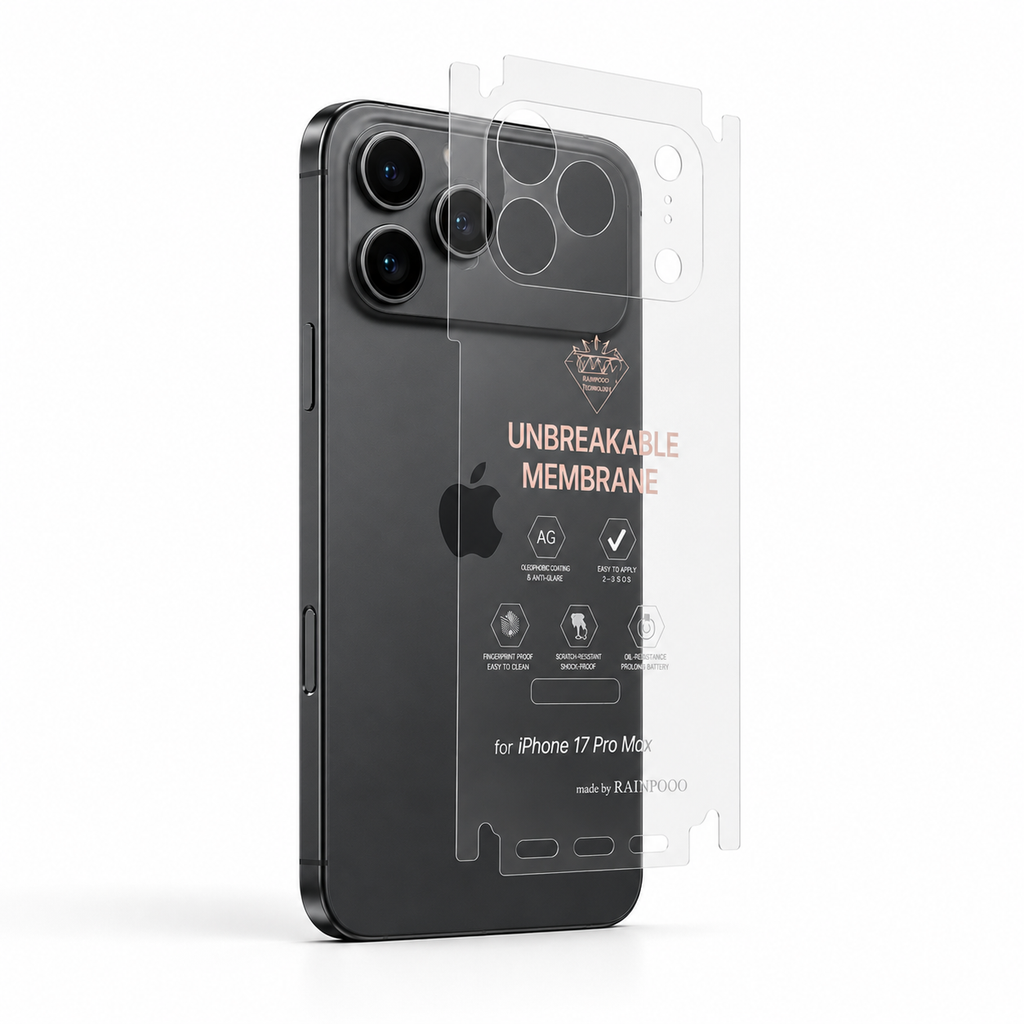 Unbreakable Membrane Back Protector for iPhone 17 Pro Max