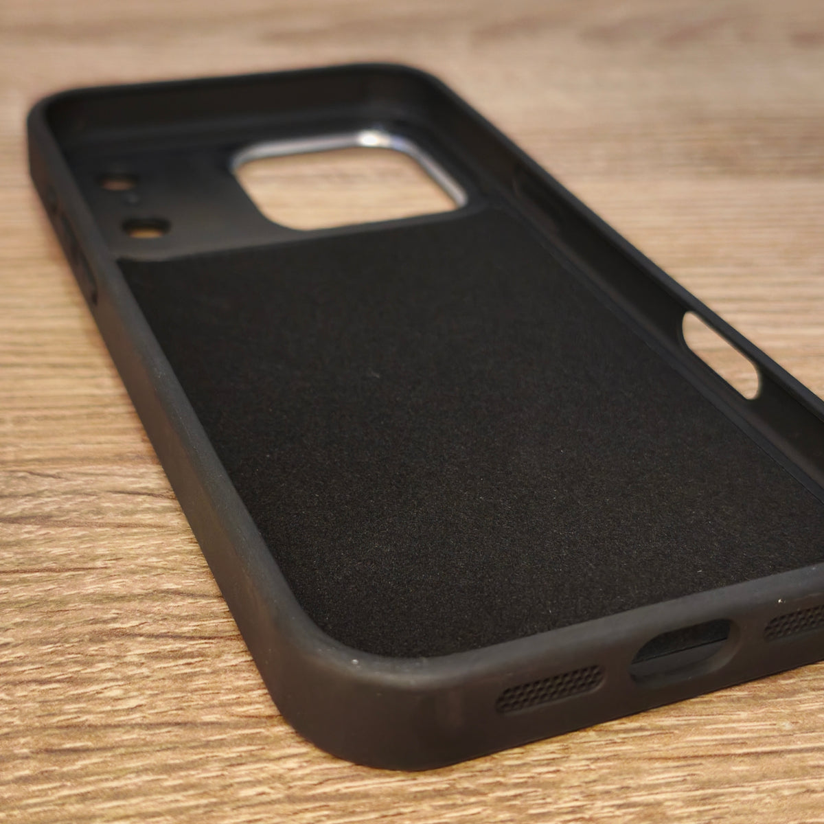 iPhone 17 Pro Max Premium Leather-Style Magnetic Ring Back Cover