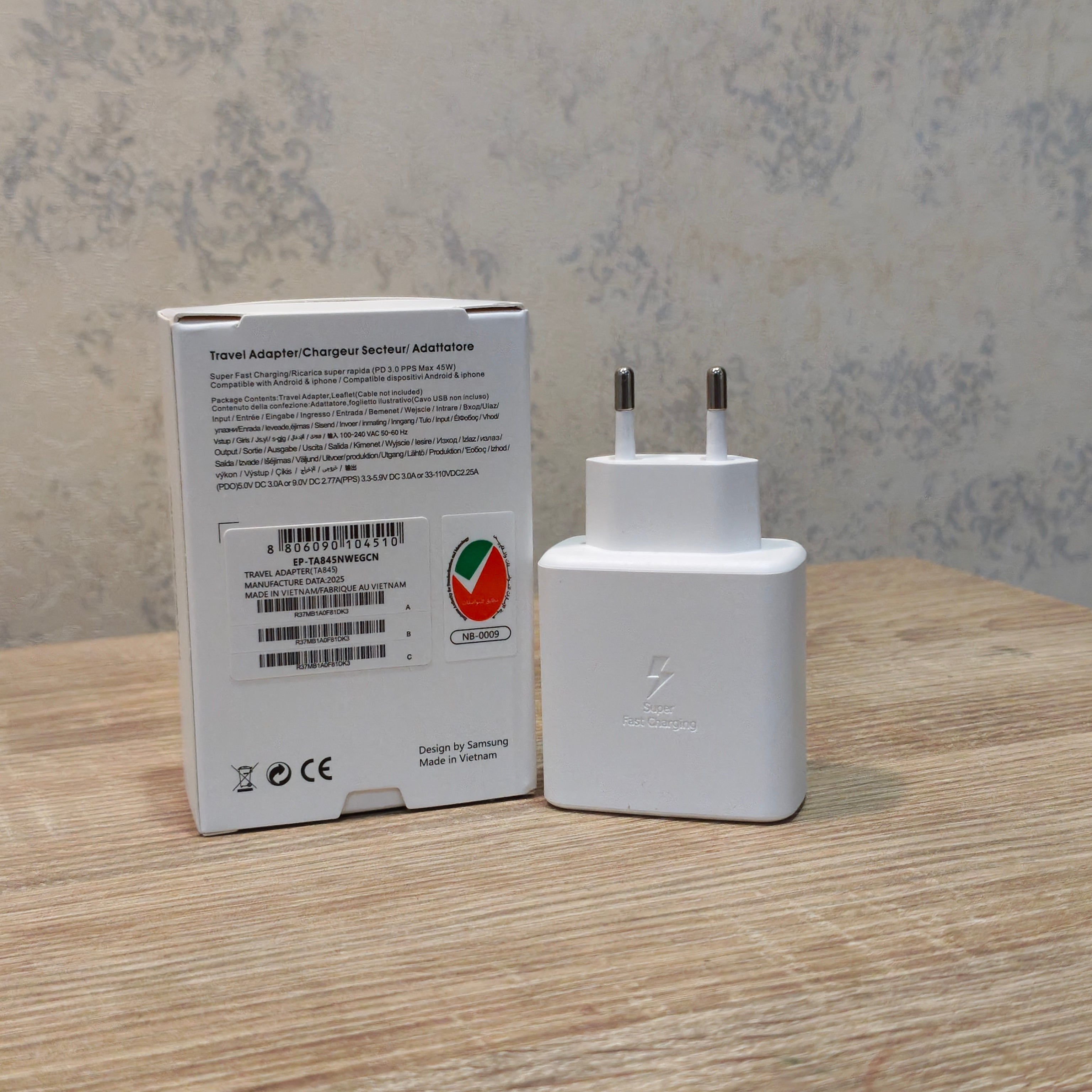 45W Super Fast USB-C Charger with Type-C Cable | Rapid PD Charging
