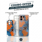 Infinix Note 60/60 PRO Frosted Phone Skin + Frosted back cover