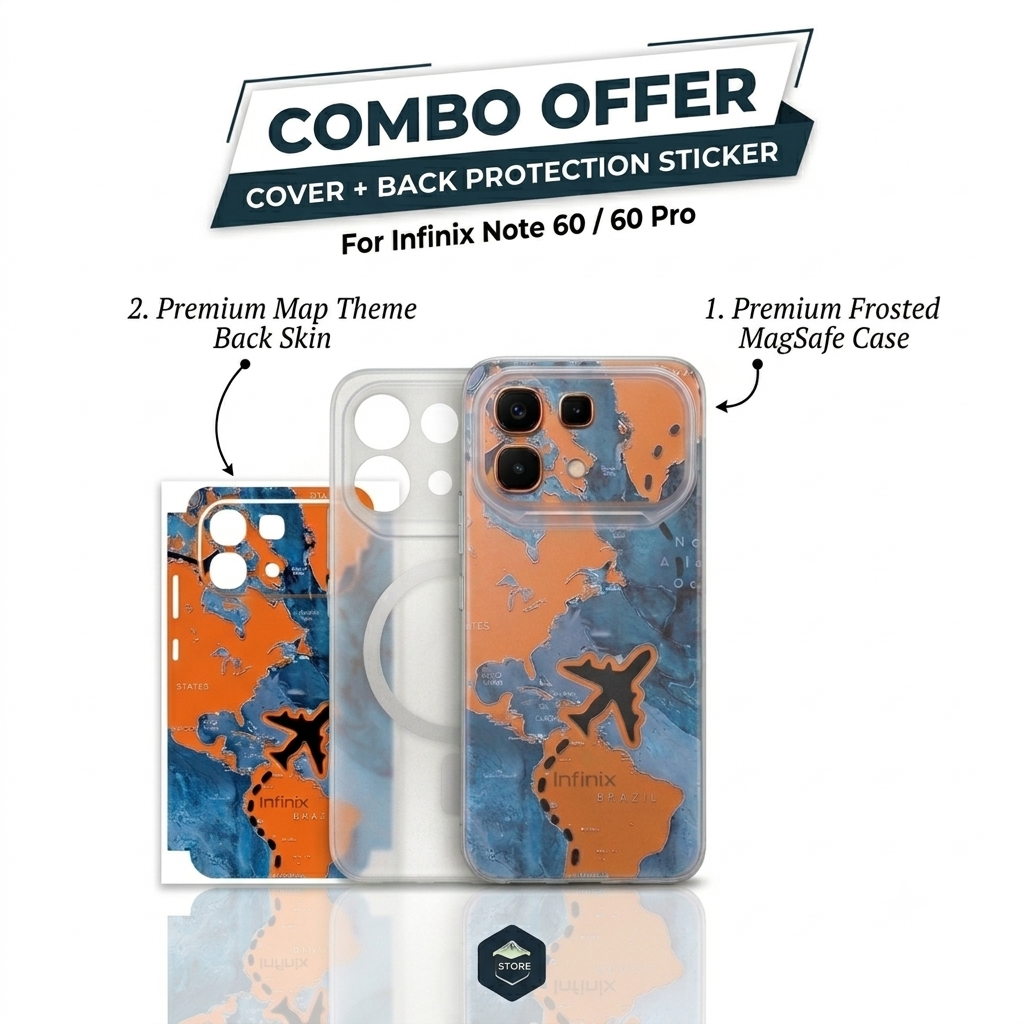 Infinix Note 60/60 PRO Frosted Phone Skin + Frosted back cover
