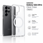 Samsung Galaxy S26 Ultra Clear Magnetic Back Cover