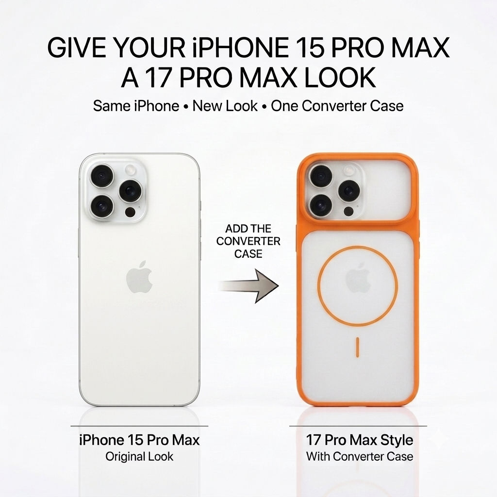17 Pro Max Style Converter Case for iPhone 15 Pro Max