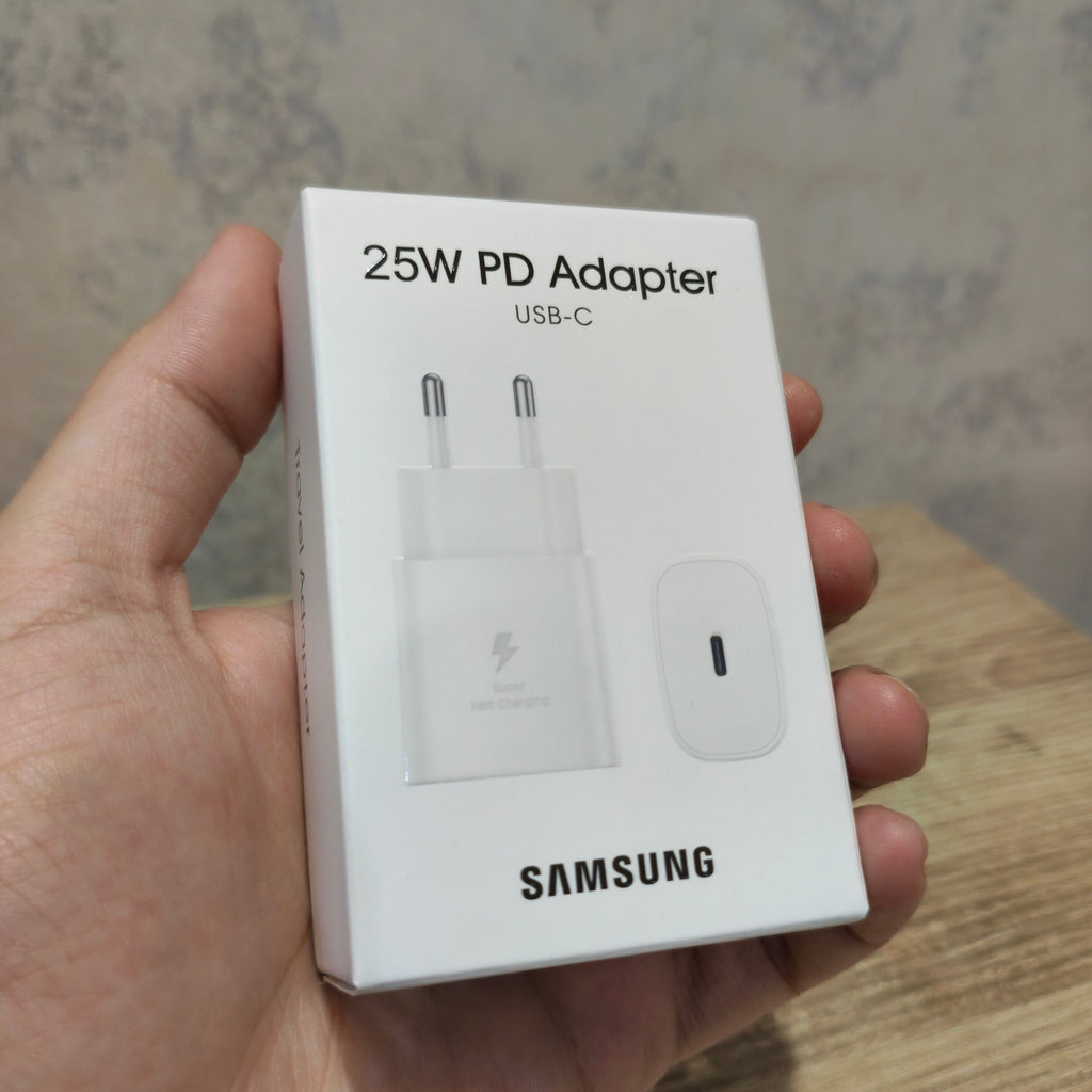 Samsung 25W Fast Charger + USB-C to USB-C Cable Bundle | PD Adapter