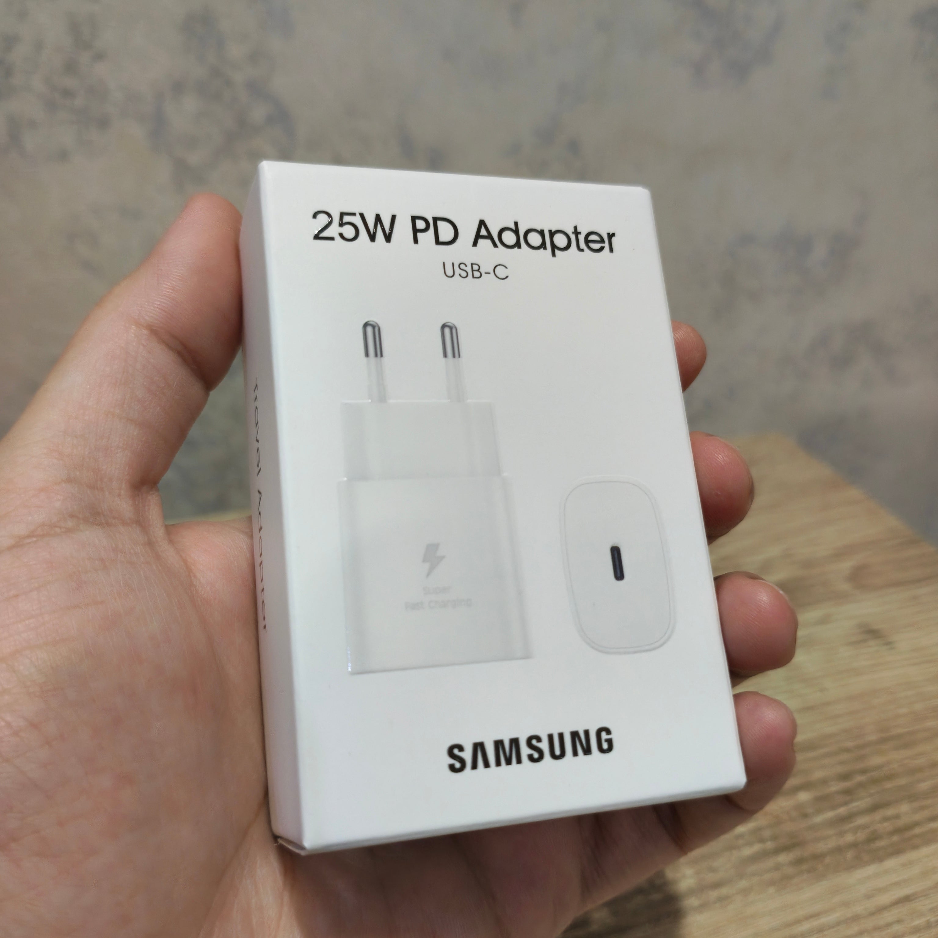 Samsung 25W Fast Charger + USB-C to USB-C Cable Bundle | PD Adapter