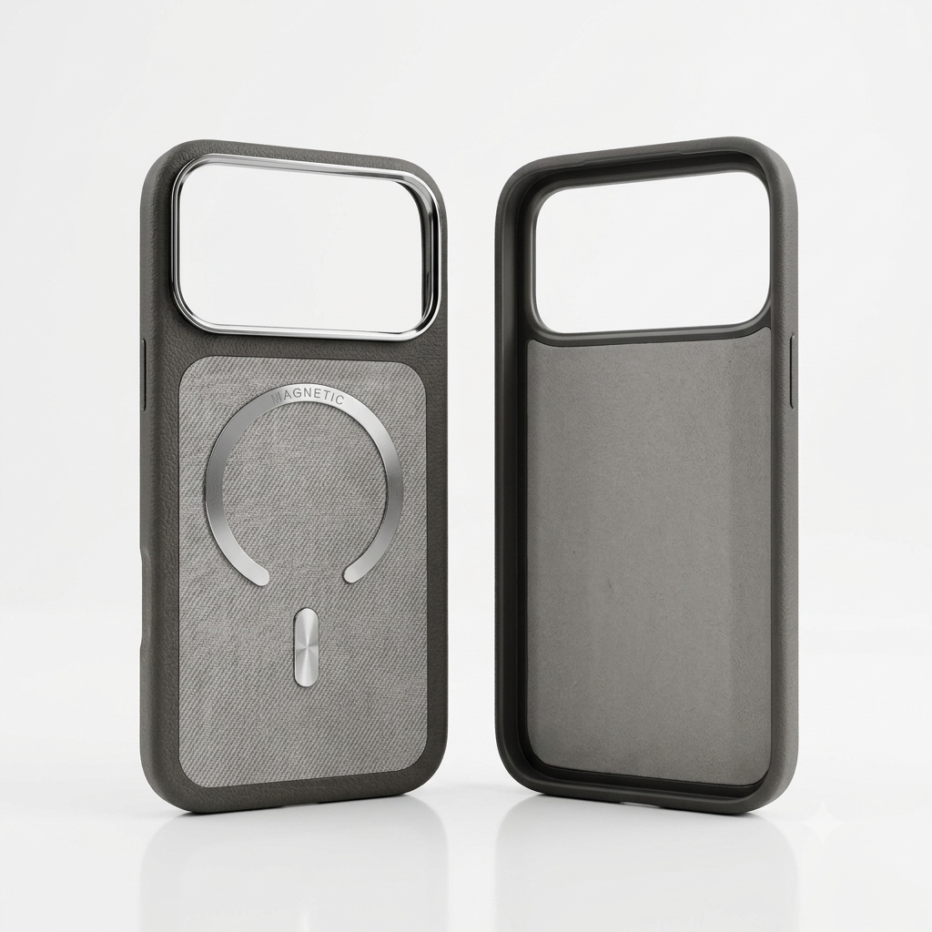 iPhone 17 Pro Max Premium Leather MagSafe Back Cover