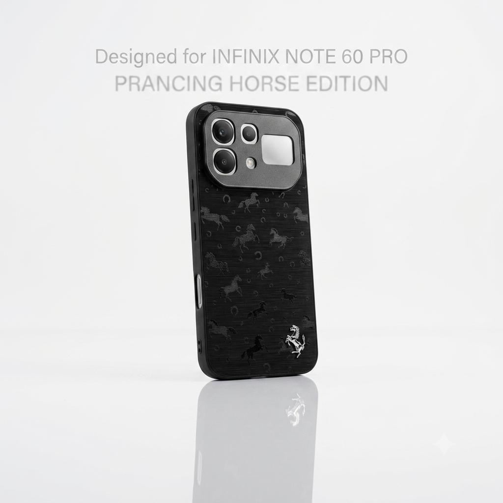 Premium Luxury Prancing Horse Matte Back Cover for Infinix Note 60 Pro